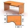 Стол <b>Эрго</b> СТ4-16L (СТ4-16R) - 5316 руб.