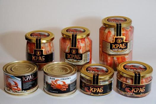 Краб натуральный консервированный в стеклянной банке